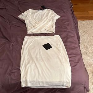 Lulus two piece skirt and crop top